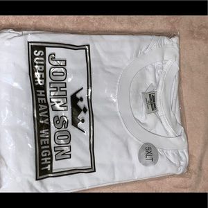 New white heavyweight T-shirt 5xLT